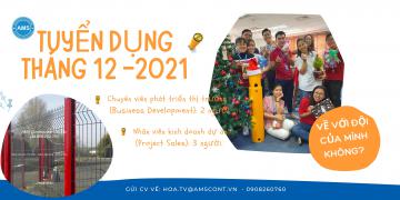 TUYỂN DỤNG THÁNG 12/ 2021